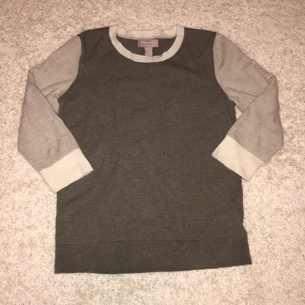 Banana Republic Tan 100% Merino Sweater Size XL